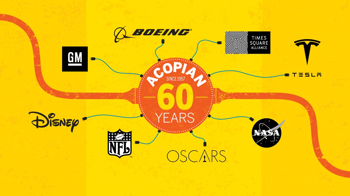 Acopian - From NASA to Hollywood, Acopian powers the world - 60 years